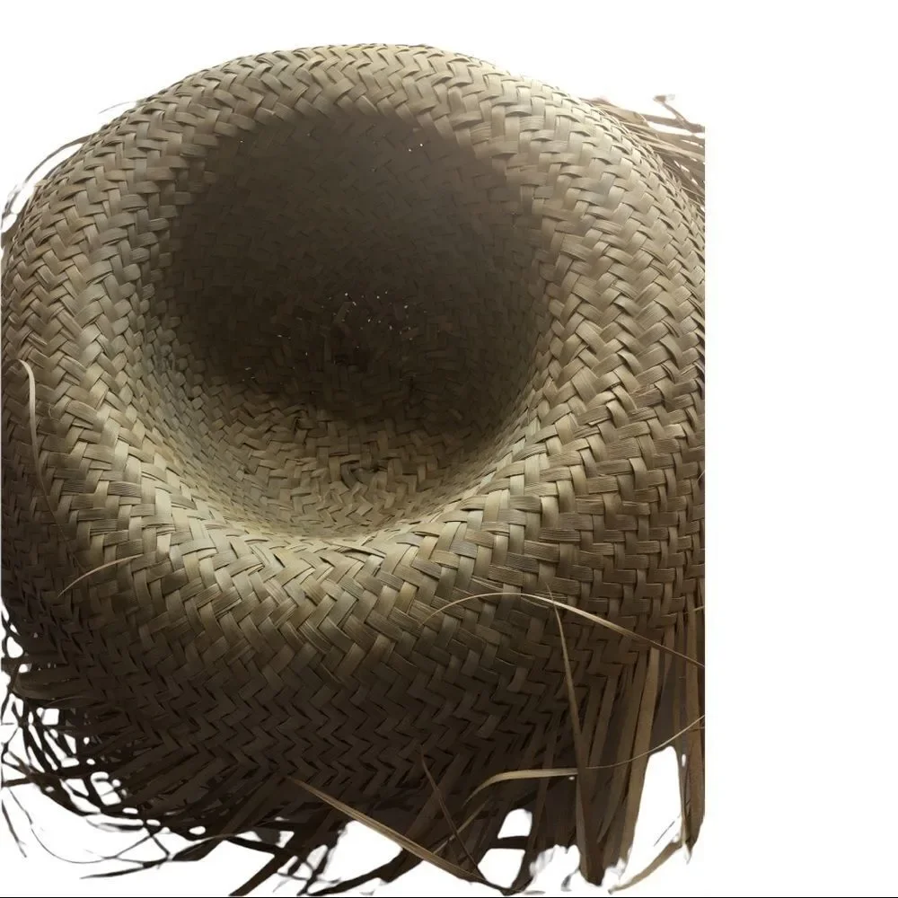 Vintage Woven Straw Sun Hat - Picture 4 of 6